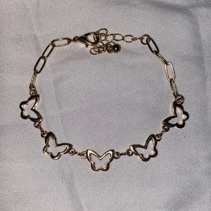 Butterfly anklet